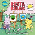 Rest & Relax Coloring Book – Calming Animal Scenes to Color – 20 Perforated Pages – Gift for Teens, College Students & Adults (Sunny Vibes) cover image