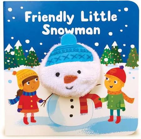 Friendly Little Snowman Finger Puppet Christmas Board Book Ages 0-4 (Finger Puppet Book) by Samantha Meredith