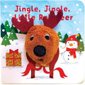 Jingle, Jingle, Little Reindeer Finger Puppet Christmas Board Book Ages 0-4 (Finger Puppet Board Book) by Cottage Door Press