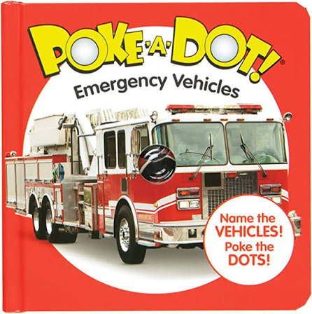 Melissa & Doug Children’s Book – Poke-a-Dot: Emergency Vehicles (Board Book with Buttons to Pop)